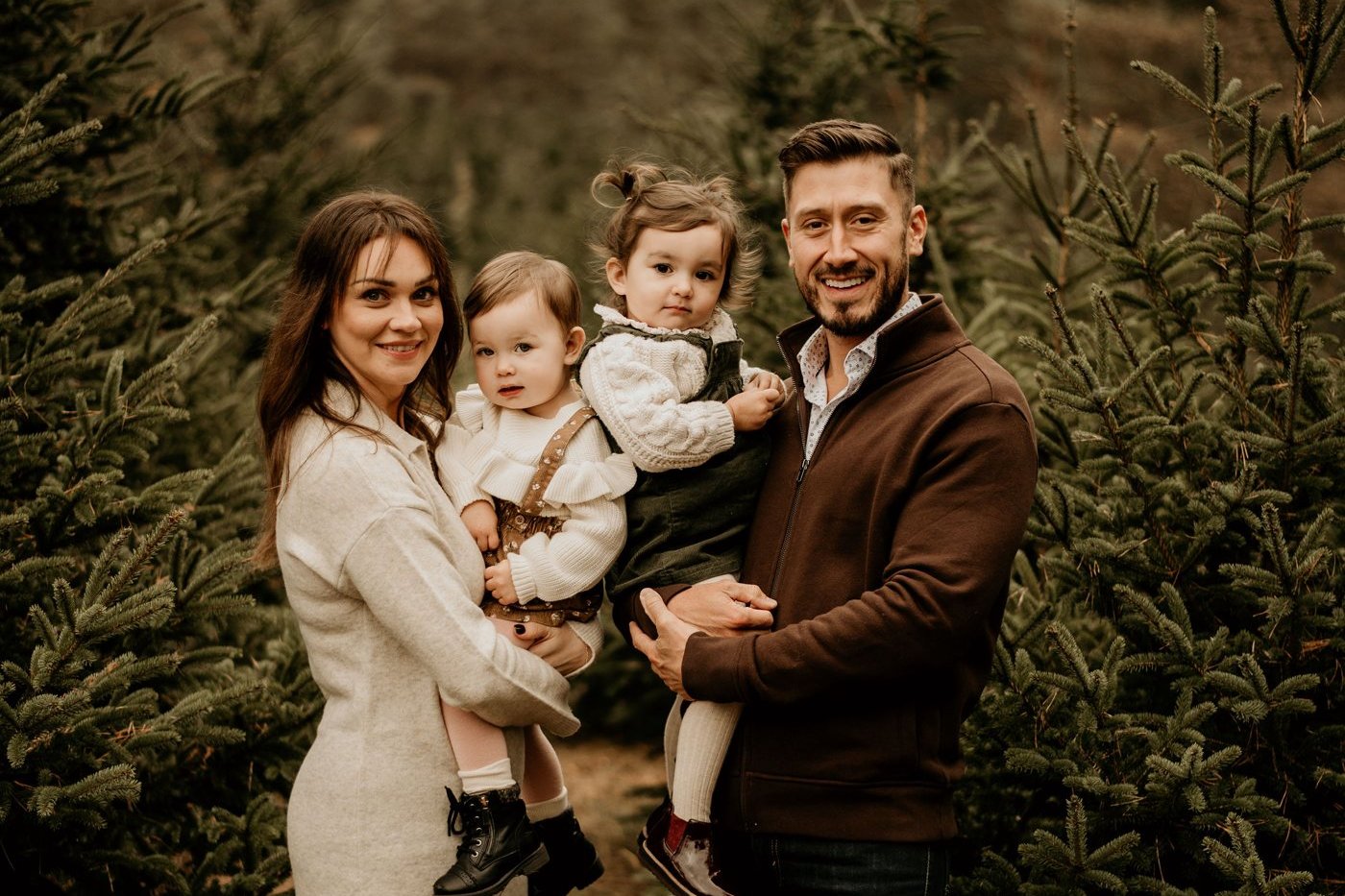 Andrew Palillo with his family in Durham Region, Ontario